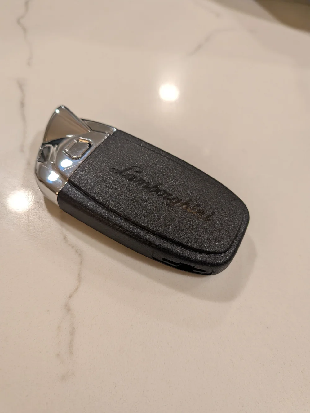 Lamborghini Car Key Fob Black and Silver